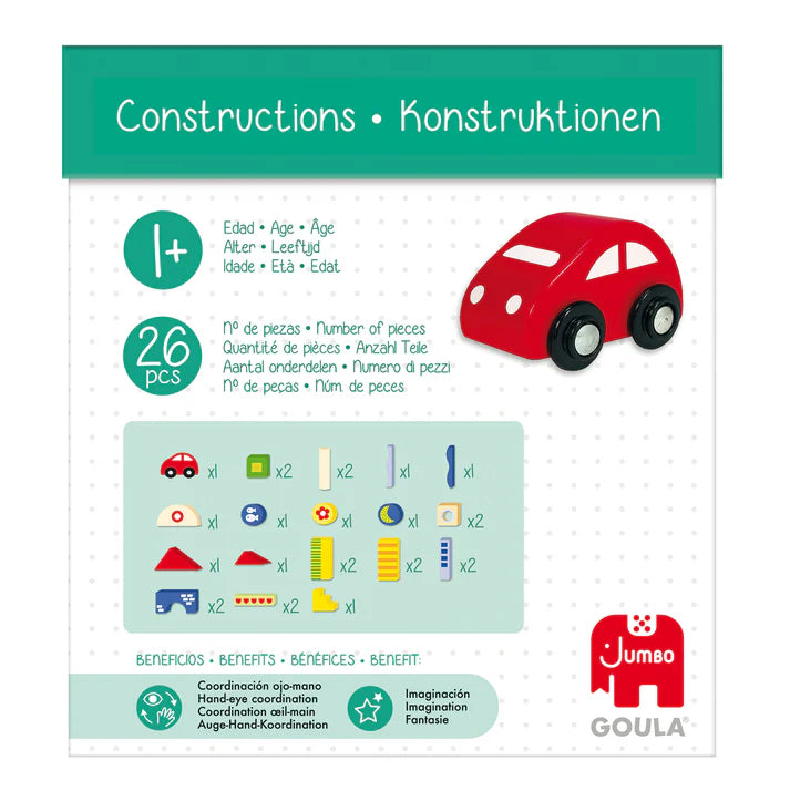 Bloques de construcción de madera 27 piezas