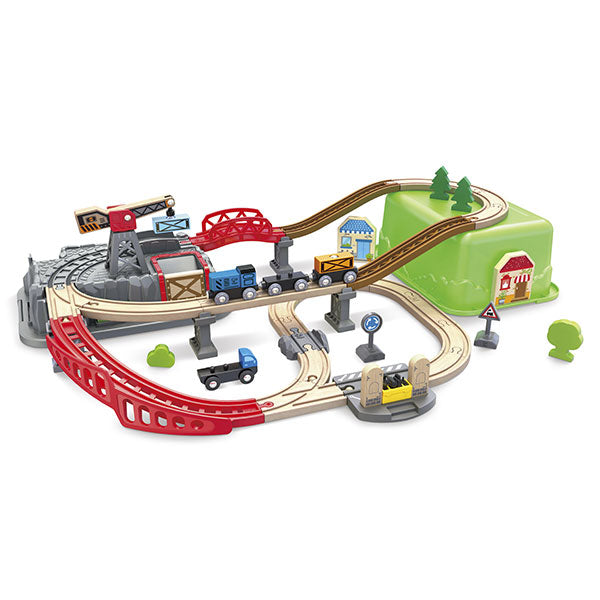 Set de tren construcción ferrocarril Hape