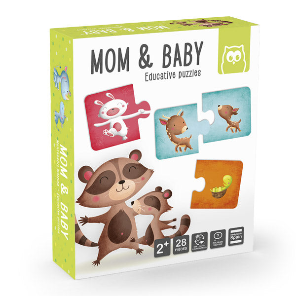 Mom and baby puzzle educativo